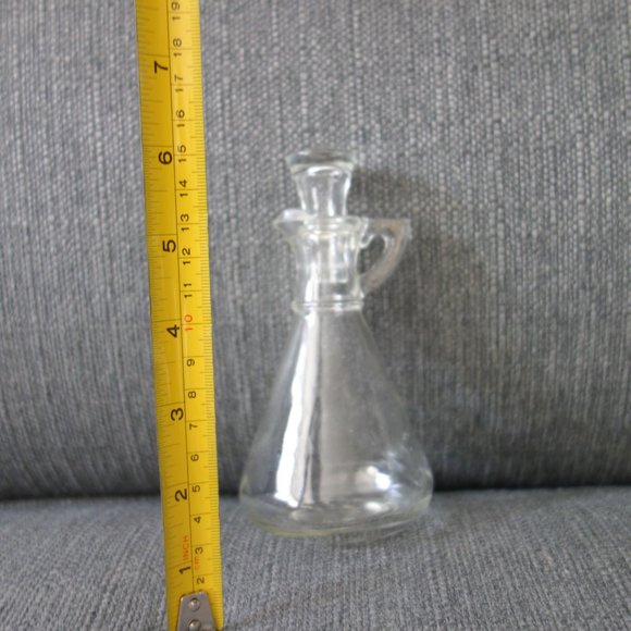 Vintage Glass Salad Dressing Shaker with Glass Lid - Picture 14 of 14